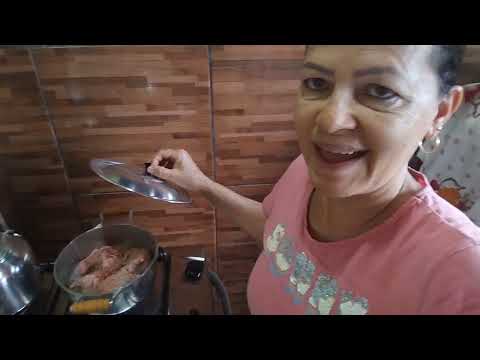 Fazendo Almoço delícia Frango com Pequi ,Quiabo, Couve caseiro, muitas misturas🍛😋 Panelas novas