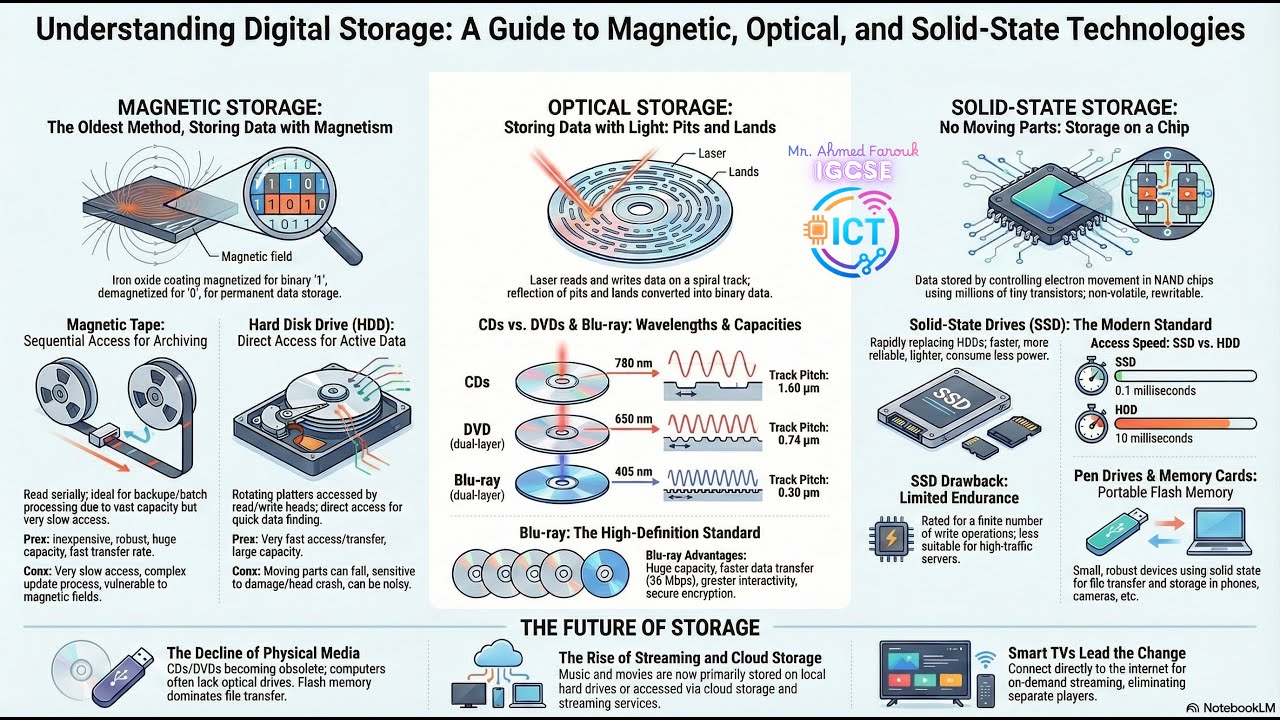 IGCSE ICT - Chapter 3 Storage devices and media