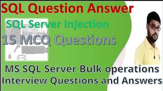 15 MCQ Questions with Explanation 🥸 || MS SQL Server Injection 🧐|| MS SQL Server Bulk operations🥹