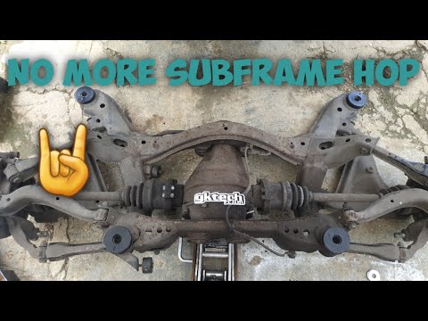 S14 gets new rear subframe bushings | GKtech polyurethane