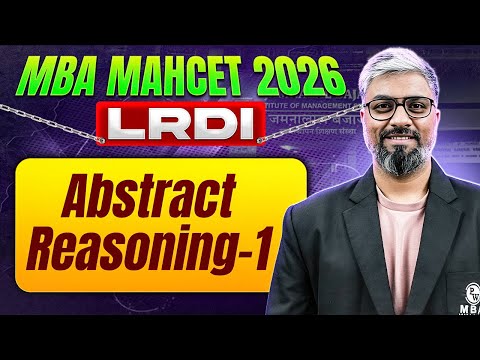 MBA MAHCET Preparation 2026  | Abstract Reasoning - 1 | MBA Wallah