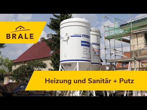 Wie entsteht ein Massivhaus? | Baudoku | So baut die BRALE: Teil 5: Rohinstall. Heizung/Sanitär+Putz