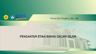 TM 1 ::: Pengantar Etika Bisnis Islam