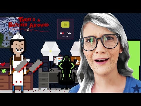 VOVÓ GAMEPLAYS vs AÇOUGUEIRO LOUCO! - There's a Butcher Around