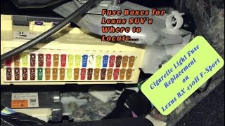 Replacing blown Fuse on Lexus RX 450H