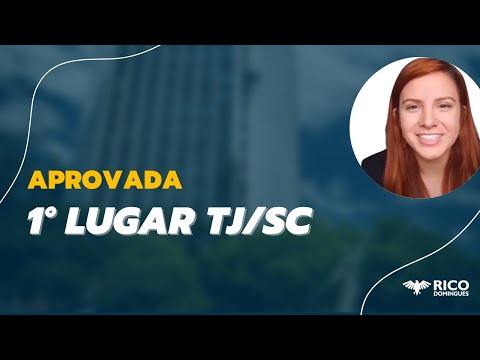 Inspire-se com a aprovada em 1º lugar no concurso TJ SC para Técnico Judiciário - Paula