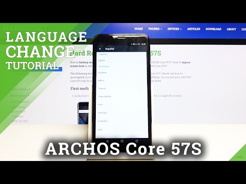 How to Change Language in ARCHOS Core 57S – Language Settings