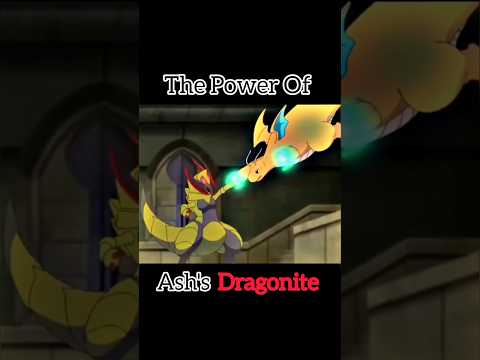 Ash Dragonite vs Iris Haxorus || Ash's Dragonite Attitude #ash #dragonite #pokemon #shorts