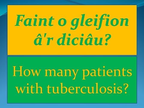 Faint o gleifion â'r diciâu? (welsh)