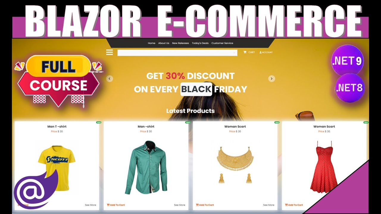 Build a Complete Stunning eCommerce App with .NET 9 Blazor & .NET 8 API 🚀 | Full-Stack Made Easy 🛒💻