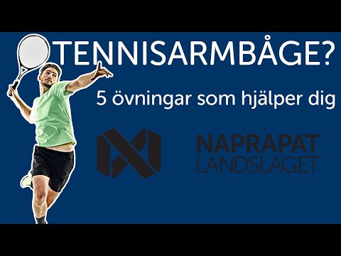 TENNISARMBÅGE: 5 ÖVNINGAR (och viktigaste tipset)