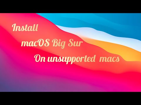 Install macOS Big Sur on unsupported macs