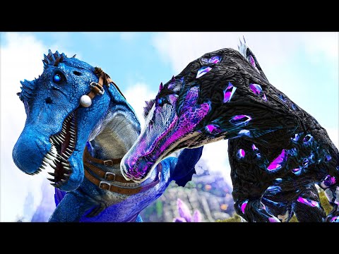 Domei o PODEROSO Celestial Espinossauro e o Transformei Em CORROMPIDO! Ark G.R - Dinossauros