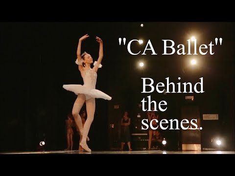 Behind the scenes. ''CA Ballet'' San Diego