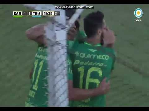 Sarmiento de Junín vs Temperley (2-1) Primera División 2016/2017 Fecha 16