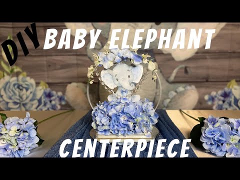 DIY Baby Elephant Centerpiece | DIY Baby Shower...
