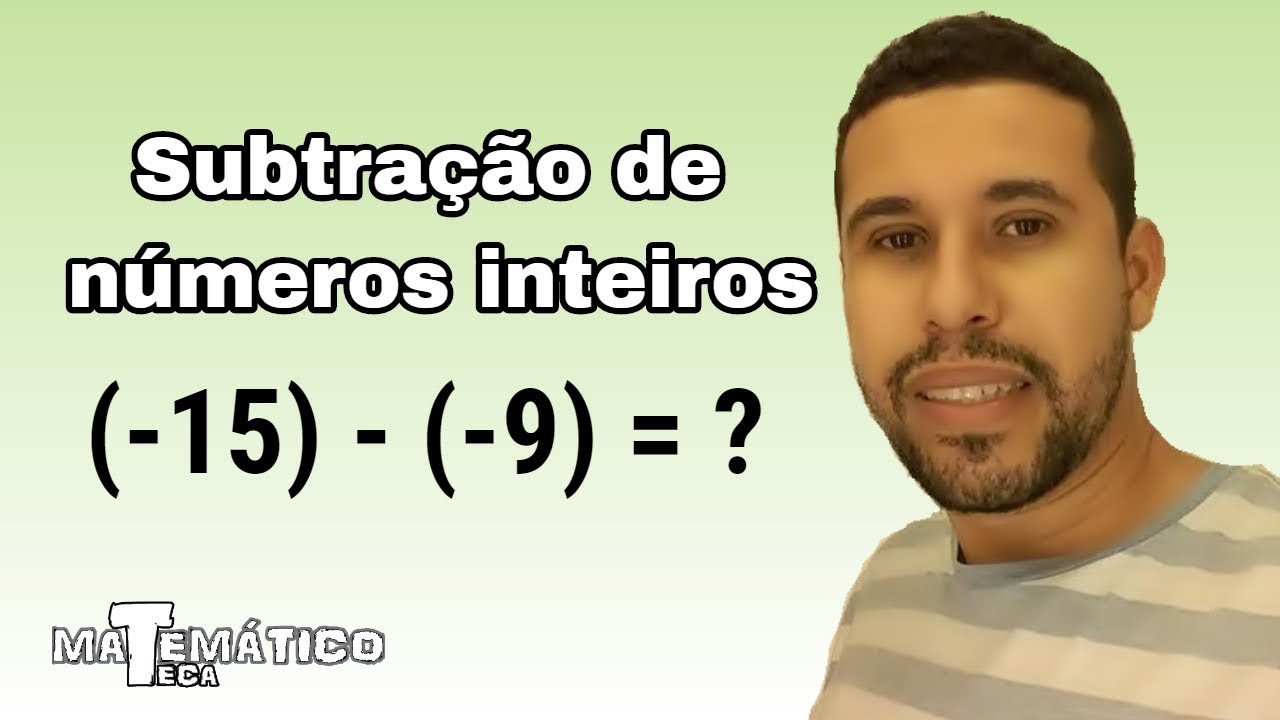 Subtração de números inteiros