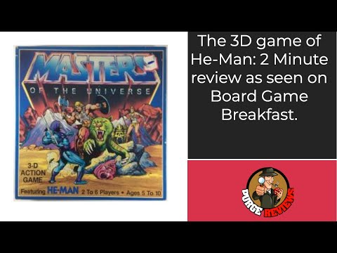 The Purge: # 2652 Masters of the Universe 3-D Action Game: The 2 minute review as seen on Board Game Breakfast