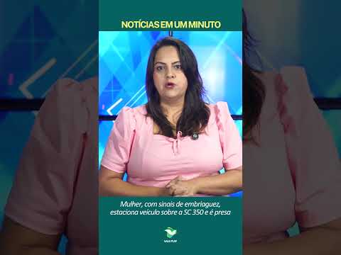 Aurora: Mulher embriagada é presa após estacionar veículo em cima da rodovia SC-350