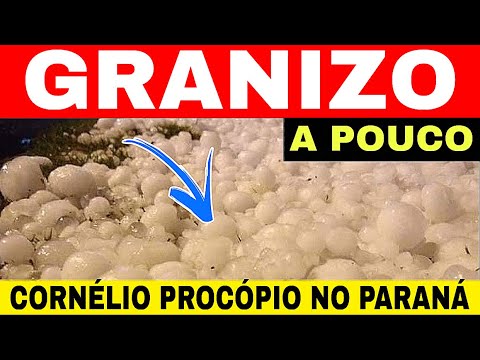🚨TEMPORAL de GRANIZO em CORNÉLIO PROCÓPIO no PARANÁ -Hoje 10/10/25 