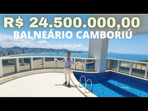 Cobertura duplex com piscina de frente para o mar no Ibiza Towers em Balneário Camboriú - vídeo