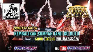 Download lagu DJ AGUS TERBARU _ DJ REMEX KEMBALIKAN SUMPAH JANJI KU DULU FULL BASS 2026 _ SOND FYP TIKTOK mp3