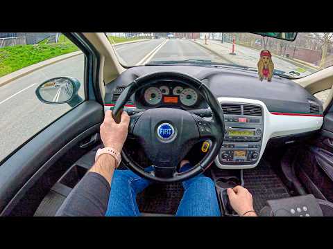 2006 Fiat Grande Punto (1.4 16V 95 hp) | POV Test Drive #2384 Joe Black