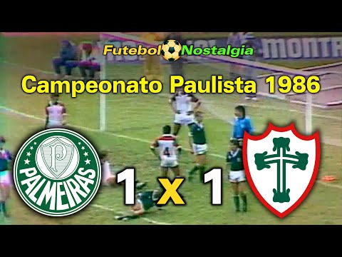 Palmeiras 1 x 1 Portuguesa - 23-03-1986 ( Campeonato Paulista )