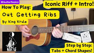 Out Getting Ribs by King Krule — Easy Acoustic Guitar Tutorial (Iconic Riff + Intro)