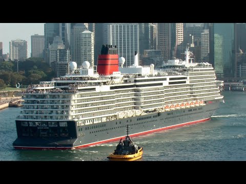 Thumbnail for Cunard Queen Anne a spectacular sight leaving Sydney March 2025
