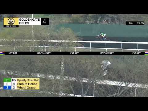 Dynasty of Her Own Wins Race 4 on February 4, 2022 at Golden Gate Fields