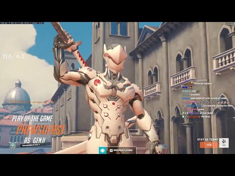 THIS GENJI IS REALLY FAST! NECROS BEST GENJI IN THE WORLD - POTG! OVERWATCH 2 SEASON 2 GAMEPLAY