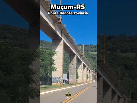 Ponte Rodoferroviaria em Muçum-RS no Vale do Taquari#valedotaquari #riotaquari #serragaucha #gramado