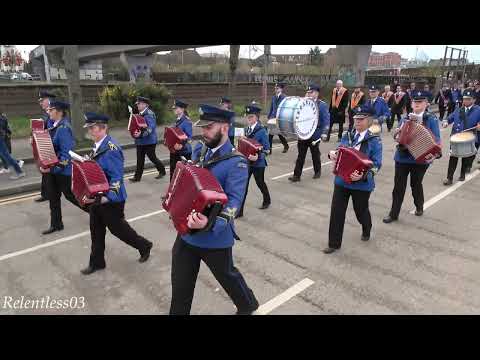 Legananny Accordion (No.3) @ UDR2 Memorial Parade ~ 26/02/22 (4K)