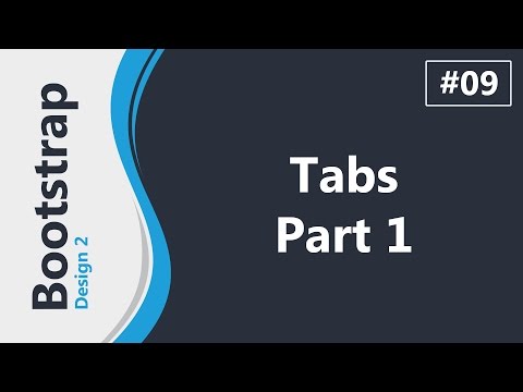 Twitter Bootstrap 3 Design 2 In Arabic #09 - Creating Tabs Section Part 1