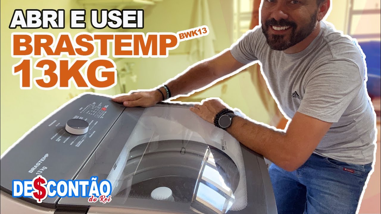 Opening and using the Brastemp 13kg washing machine