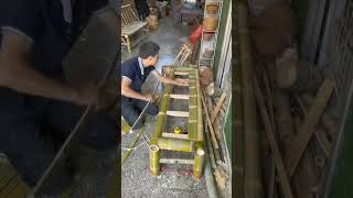 Download lagu Let's  Learn To Make A Beautiful Bamboo Bench In Just One Minute #farmya #satisfying mp3