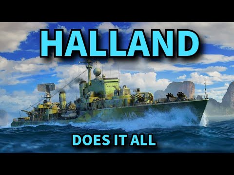 Halland, the *Swedish* Army Knife of World of Warships Legends 4K
