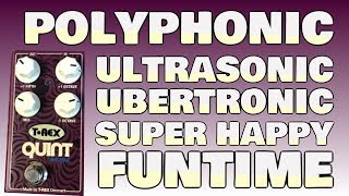 Video thumbnail for T-Rex QUINT MACHINE Octave Up + Down + a 5th up demo with dirty Marshall Amp tone by gearmanndude
