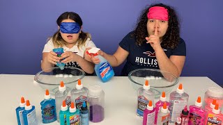 Mary CHEATED!!! Blindfolded Slime Challenge!