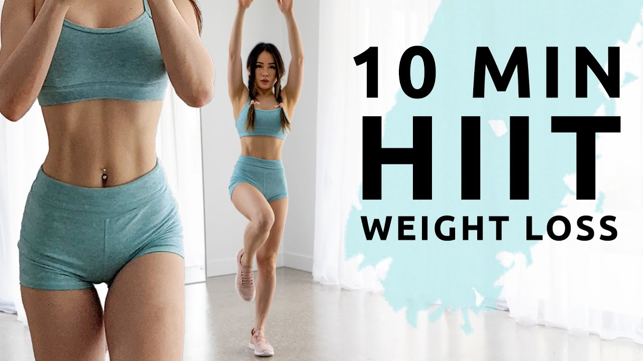 10 Min HIIT to burn calories Standing Full Body Workout - No Equipment