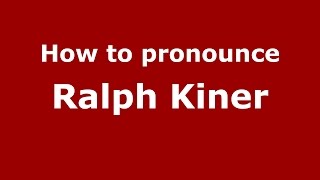 How to pronounce Ralph Kiner