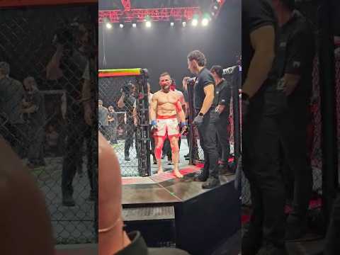 Merab Dvalishvili leaves the Octagon after his title-fight loss to Petr Yan at UFC 333
