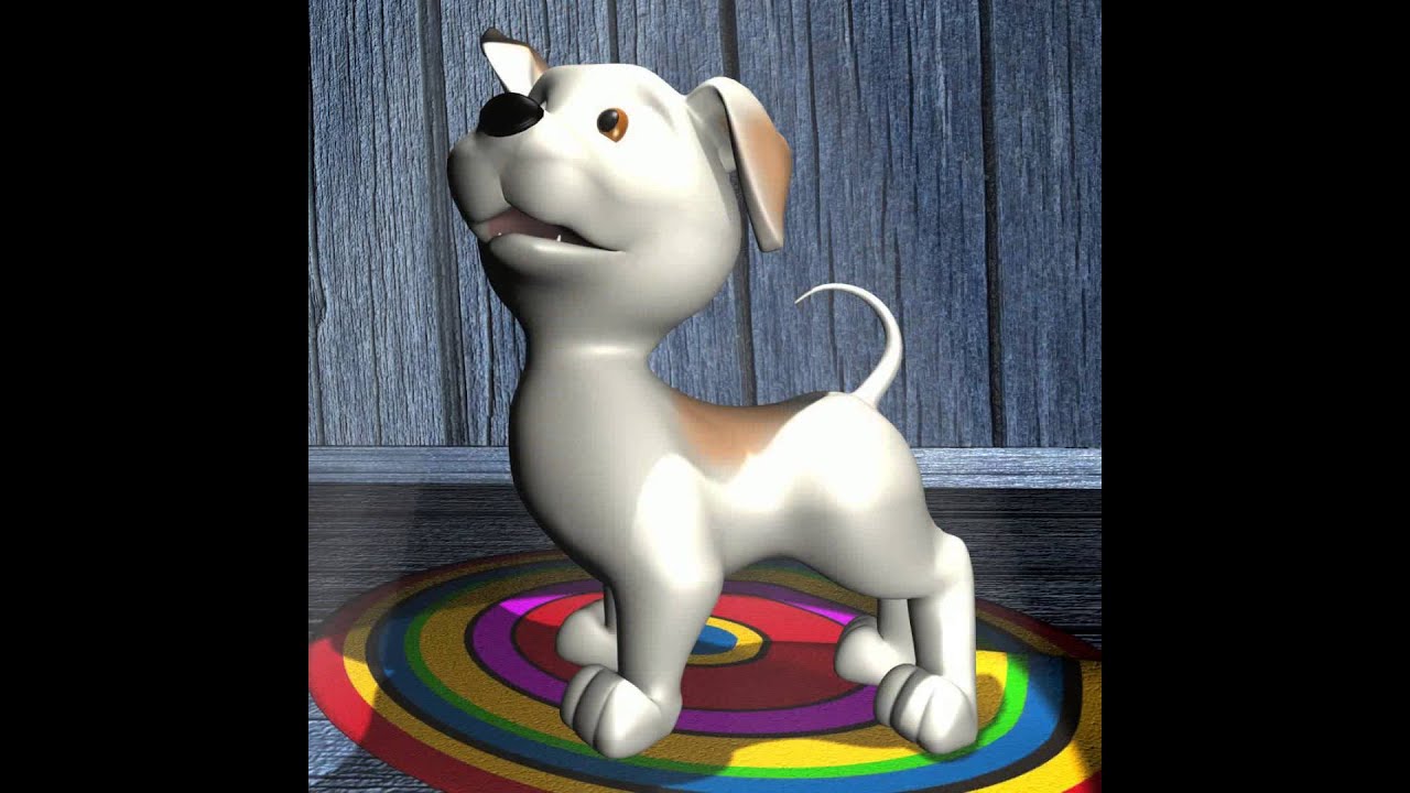 Cartoon Little Dog RIGGED 3D model from CGTrader.com