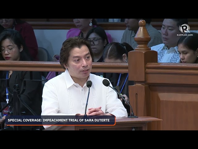 LIVE UPDATES: Impeachment trial of Vice President Sara Duterte