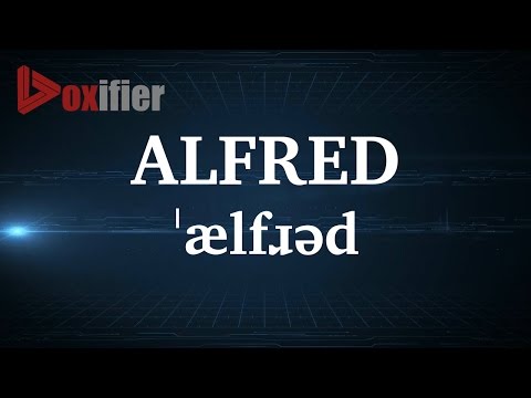 English Pronunciation of Alfred - Voxifier.com