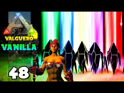PEGANDO MUITOS DROPS NO MAPA E NA CAVERNA ESCONDIDA!!! ARK: VALGUERO (VANILLA) 48