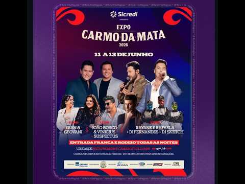 SEXTA  - Expocarmo - Carmo da Mata  MG   - 12/06/2026 (AO VIVO)