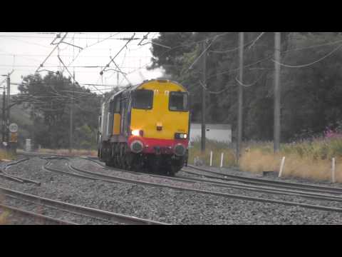 20302/20312 with 57010 DIT 6C53 Crewe - Sellafield flasks 15th August 2013