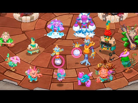 All Young Celestials vs all Adult Celestials side by side (My Singing Monsters) 4k